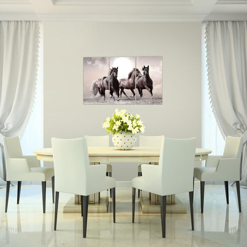Wandbilder Wohnzimmer XXL Pferde Moderne Bilder Tiere